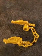 LEGO Pearl Gold Minifigure Stick Club Dragon Head Ninjago Minifig Toy Weapon x2