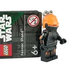 LEGO® Star Wars Fennec Shand Minifigure™ Key Ring w Chain Part 854245 Key Chain