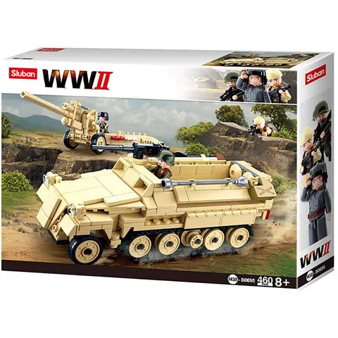 WWII German Half Track Vehicle M38B0695, Playset, Clamp Blocks, Solda...