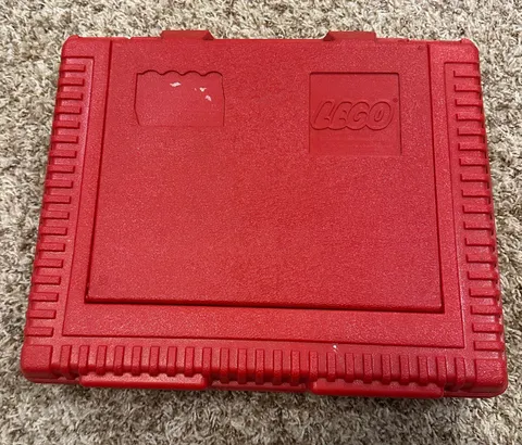 Vintage Lego Carrying Case Box Red 1980s