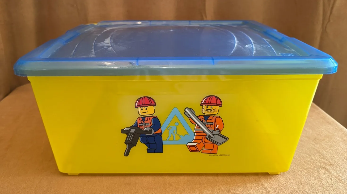 LEGO Construction Iris Modular Storage Box DAMAGED LID container city man