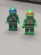 Lego Michelangelo & Leonardo Minifigure Lot TMNT 