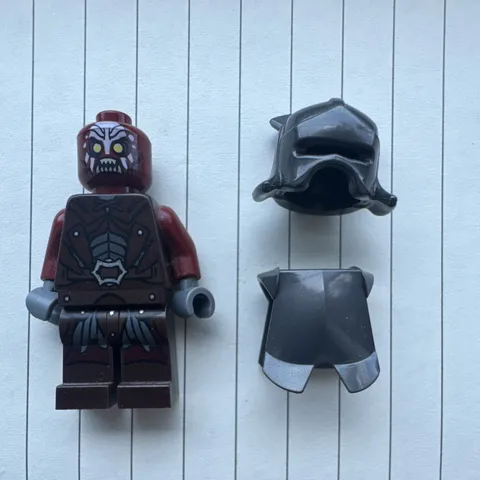 Lego LOTR Hobbit Minifigure - Uruk-hai (lor008) w/ Armor
