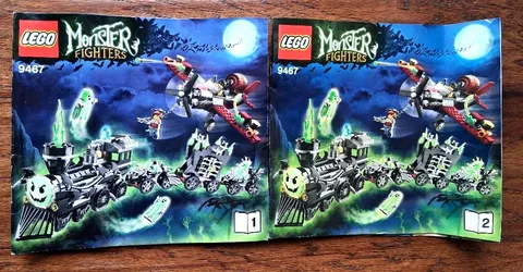 LEGO 2012 Monster Fighters The Ghost Train 9467 Instruction Books Only (2)