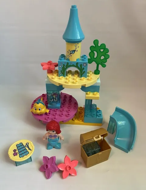 LEGO DUPLO 10922 Little Mermaid Ariel's Undersea Castle Flounder  Missing 1 pc