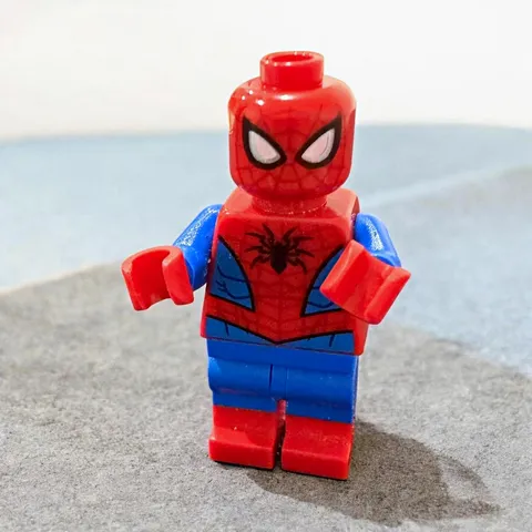 LEGO Spider-Man Minifigure Red/Blue Suit Web Pattern, Plastic, Age 4+