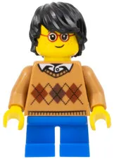 LEGO: Child Boy Medium Nougat Argyle Sweater (hol104)
