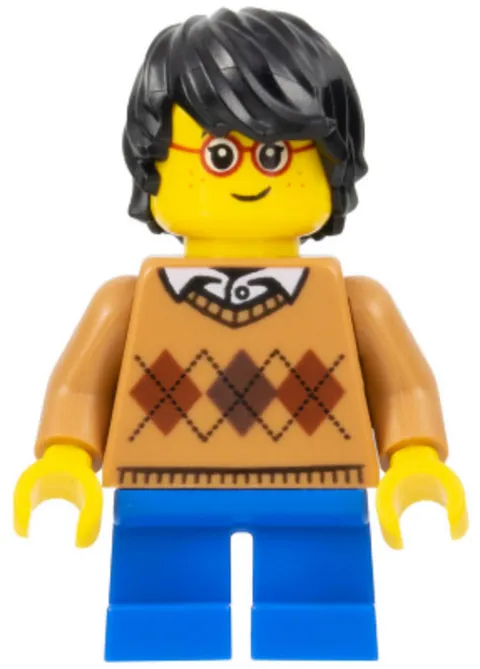 LEGO: Child Boy Medium Nougat Argyle Sweater (hol104)