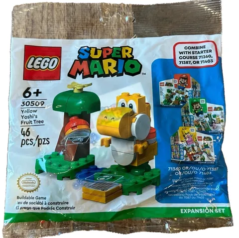 LEGO Super Mario 30509: Yellow Yoshi’s Fruit Tree Expansion Set - NEW & SEALED