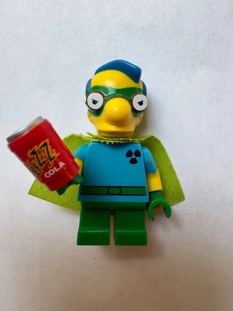 LEGO Simpsons Milhouse as Fallout Boy Series 2 Minifigure Great Condition