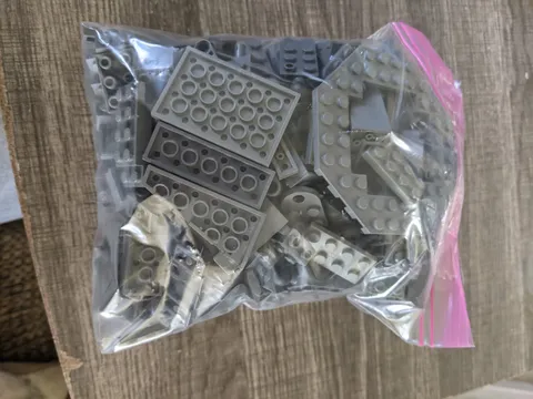 LEGO? DARK GRAY COLOR 200+ PIECE LOT VARIOUS SIZES & SHAPES PREOWNED PLEASE READ