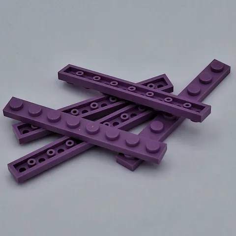Lego - 5 Basic Lavender 1 x 8 Studs 3460
