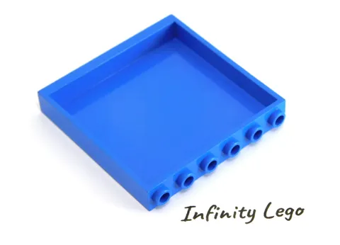 4 LEGO Blue Large Wall Panel 1 x 6 x 5 (35286 59349 59350) - 4 Pieces