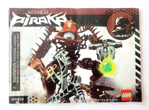 LEGO Bionicle Piraka Avak 8904 INSTRUCTIONS ONLY - 2006 Building Manual Vintage