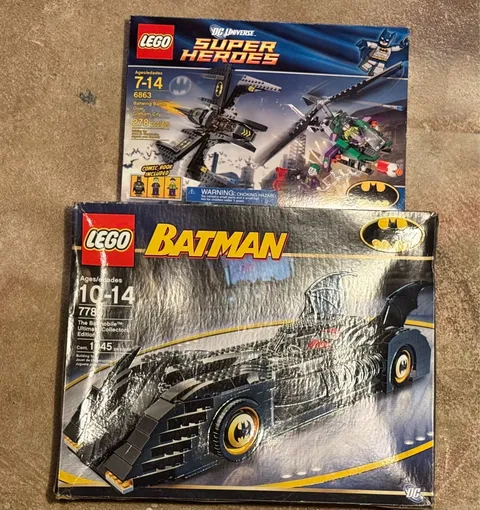 LEGO Batman Lot 7784 & 6683 Original Box, Incomplete, With Missing Pieces Noted