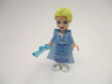 Lego Elsa Minifigure Frozen  Glitter Cape w/ Two Tails From 41166 41168
