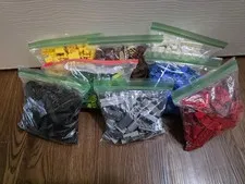 Bulk Legos in Red, White, Blue, Yellow, Grey, Black, Brown and Green 3lbs