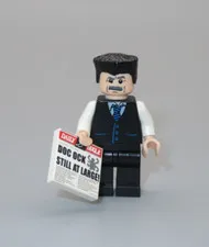 LEGO Spiderman J Jonah Jameson Doc Ock Daily Bugle Newspaper minifigure  4855