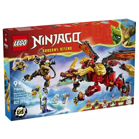 LEGO NINJAGO Wyldfyre's Transforming Dragon Mech 71868 Building Set