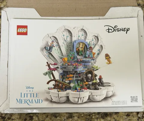 Instruction MANUAL for LEGO Disney 43225 The Little Mermaid Royal Clamshell