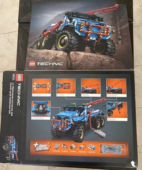 LEGO Technic 42070 6x6 All Terrain Tow Truck 1862 Pcs -丨With Instruction丨No box！