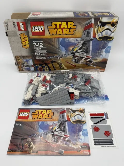 LEGO STAR WARS: T-16 Skyhopper (75081) 100% Complete! Only Built Once! RETIRED!