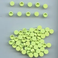 LEGO x 80 Yellowish Green Tile, Round 1 x 1 98138