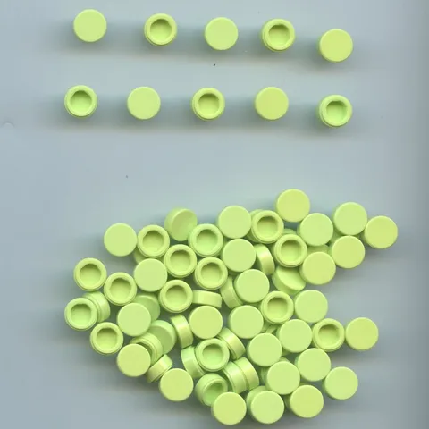 LEGO x 80 Yellowish Green Tile, Round 1 x 1 98138