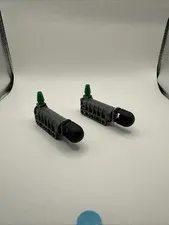 Lego Launcher Cannons 57029 and Projectiles 57028 Dark Bluish Gray  (2 Each)