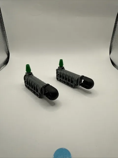 Lego Launcher Cannons 57029 and Projectiles 57028 Dark Bluish Gray  (2 Each)