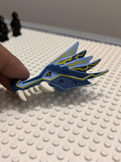 LEGO Ninjago Lightning Dragon Battle (2521) Blue Upper Jaw and Bottom Jaw
