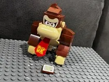 Lego Donkey Kong 71424 Super Mario Figure w/ Scan Tile - Complete Minifigure