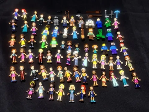 LEGO Minifigure Lot 70+  Star Wars Frozen Minecraft friends + Accessories