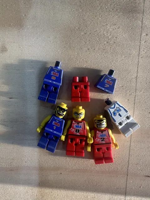 LEGO Sports NBA Minifigures Lot Magic Red Purple