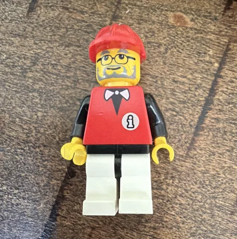 LEGO Infomaniac inf001 Torso Legs 1997 LEGO Island Promo 2181 RARE Logo on Back