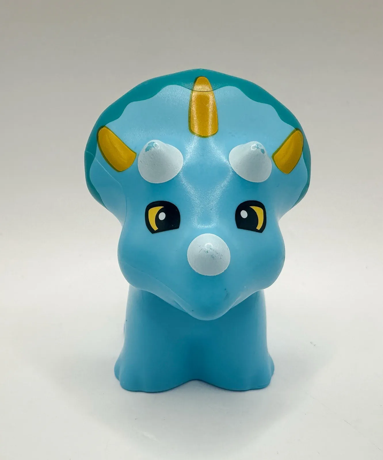 Lego Duplo Animal Jurassic World Dinosaur Baby Triceratops, Blue-Green