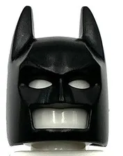 Lego New Black Minifigure Headgear Mask Batman Cowl Angular Ears Part