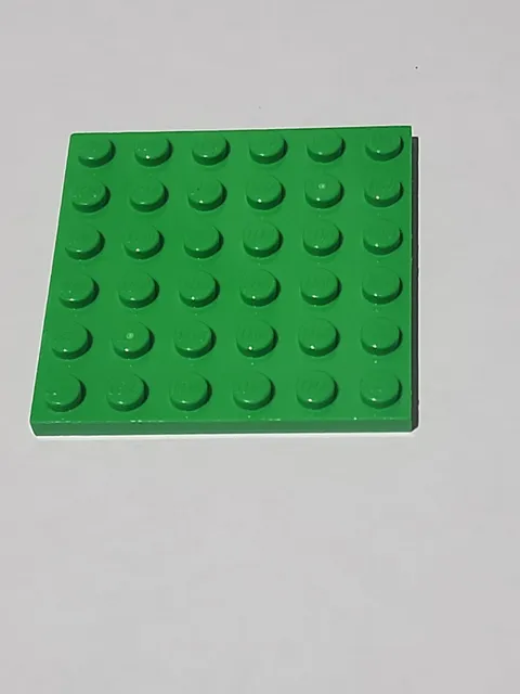 LEGO Parts ● Bright Green Plate 6 x 6 Square ● # 3958 ● QTY 1