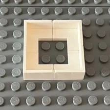Lego Lot White 91501 Panel 2 x 2 x 1 Corner (lot of 4)