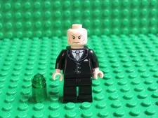 LEGO DC Super Heroes 6862 Lex Luthor Black Suit Minifigure Superman Villain LL16