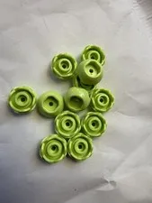 LEGO-NEW-#5904-YELLKOWISH GREEN-FLOWER/PEONY ROSE/2 LAYERS/OPEN STUD-5 PIECES