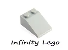 10 LEGO Light Bluish Grey Slope 2 x 3 (25°) (3298) - 10 Pieces