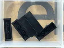 LEGO Parts - Black Tile 1 x 3 - No 63864 - QTY 5