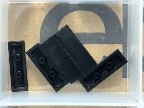LEGO Parts - Black Tile 1 x 3 - No 63864 - QTY 5