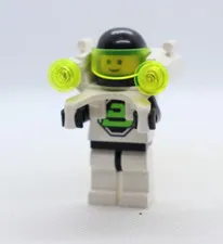 Blacktron 2 W/ Jetpack 6812 6878 Classic Space LEGO Minifigure Figure