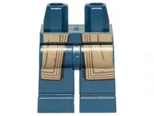 LEGO® Part 970c00pb1066 - Hips and Legs with SW Mandalorian Dark Tan Robe