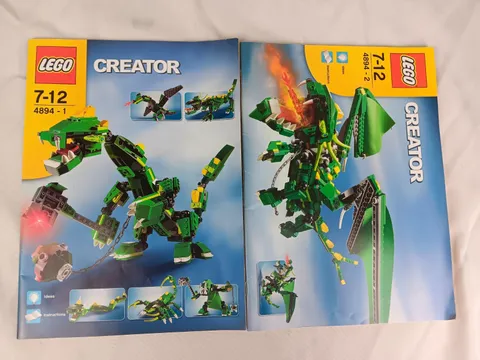 LEGO CREATOR INSTRUCTION MANUAL BOOK ONLY 4894 1 & 2 Fast Shipping 