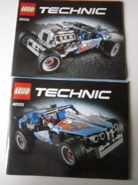 LEGO Technic instructions instruction 42022: 2 pieces racing cars racing cars