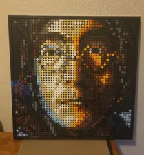 LEGO Art Beatles Custom Built Mosaic Portrait Wall Hanging Multicolor 18+