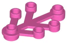 10x 10Pcs LEGO 2423 Plant Leaves 4x3 Dark Pink 10 Pieces